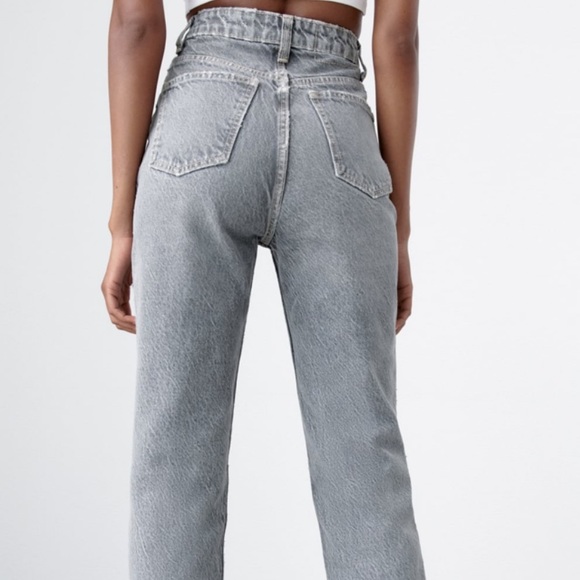 zara grey mom jeans - Picture 4 of 7
